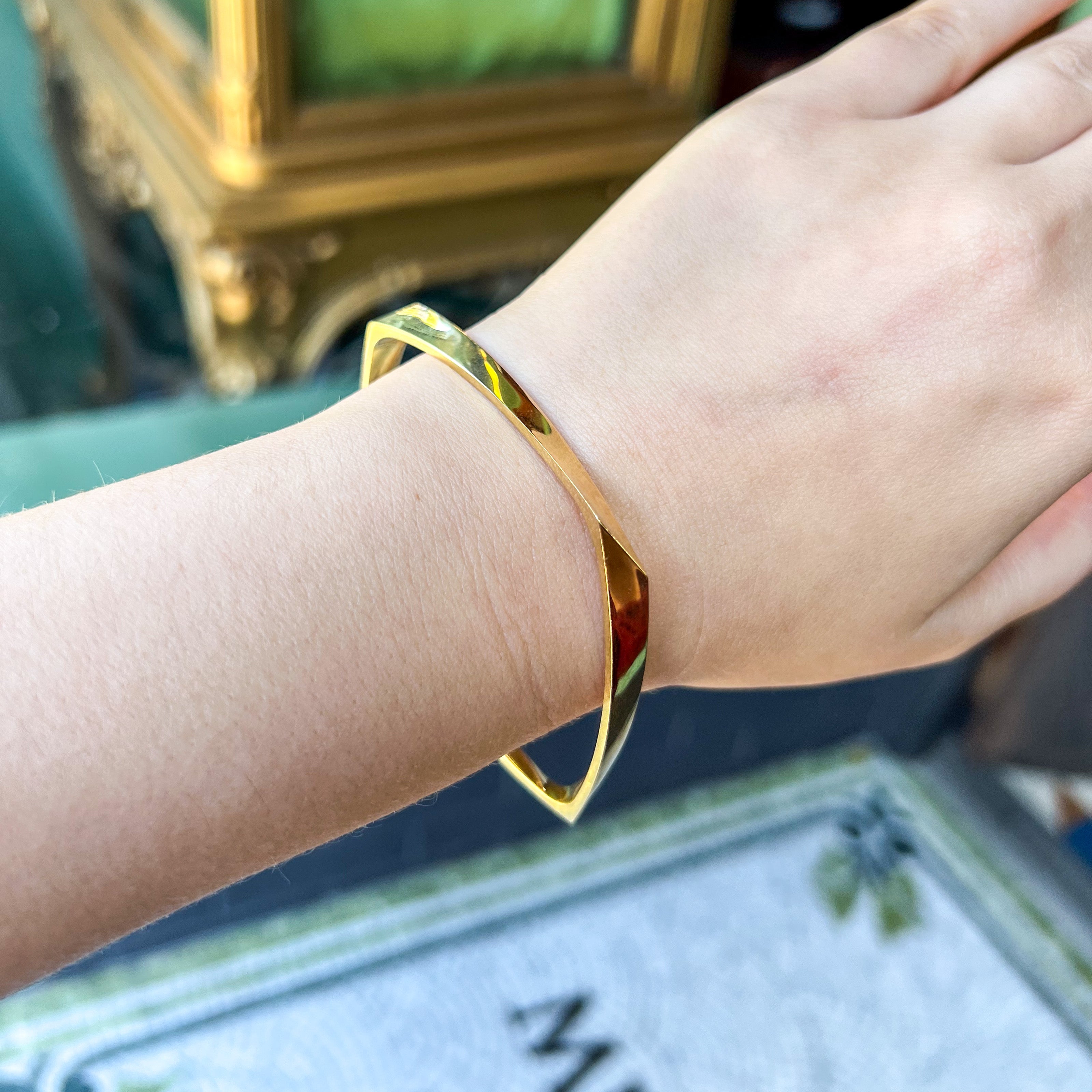 Frank Gehry Tiffany & Co. 18k Torque Bangle