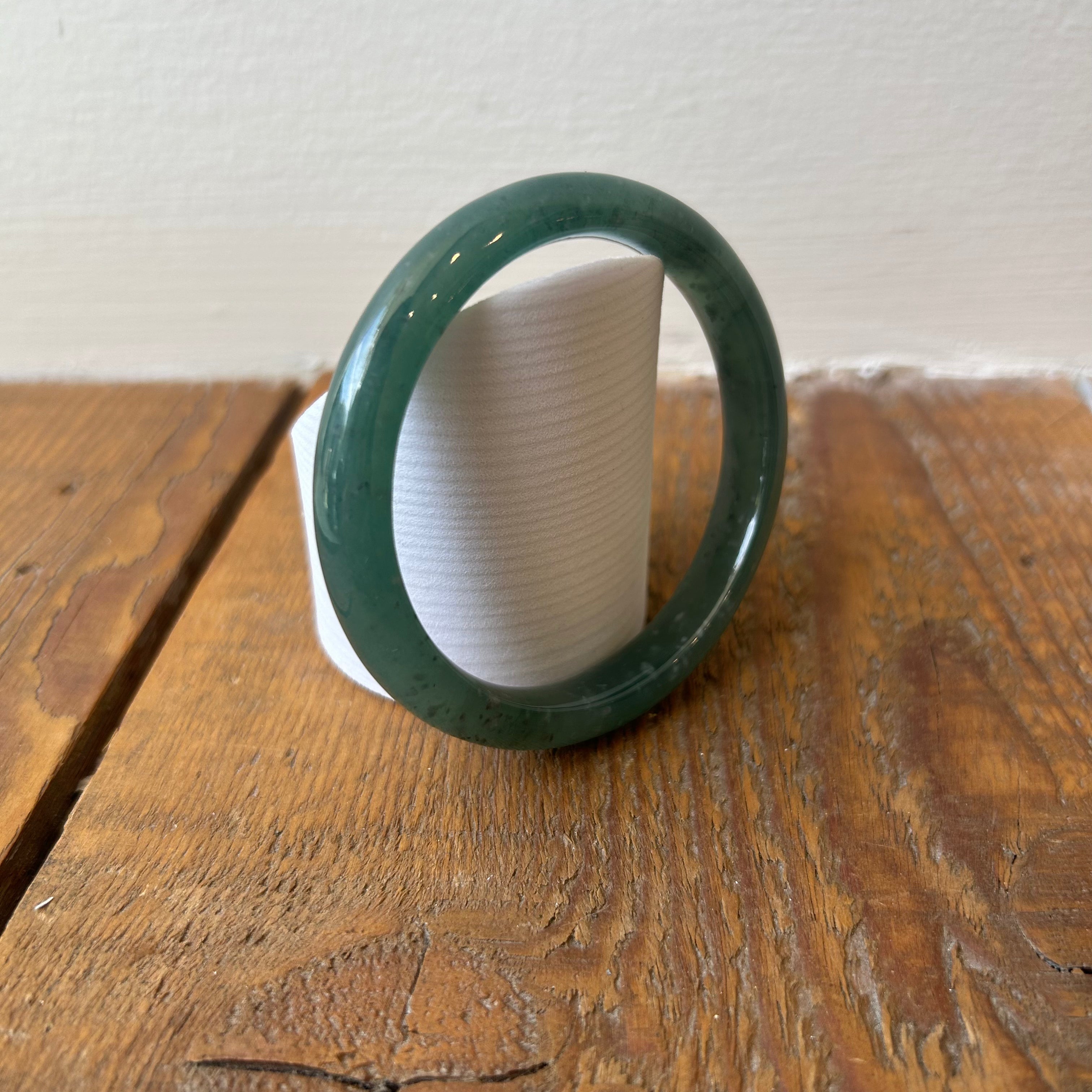 ICY Green Blue Guatemalan Honey Jade Bangle 56mm