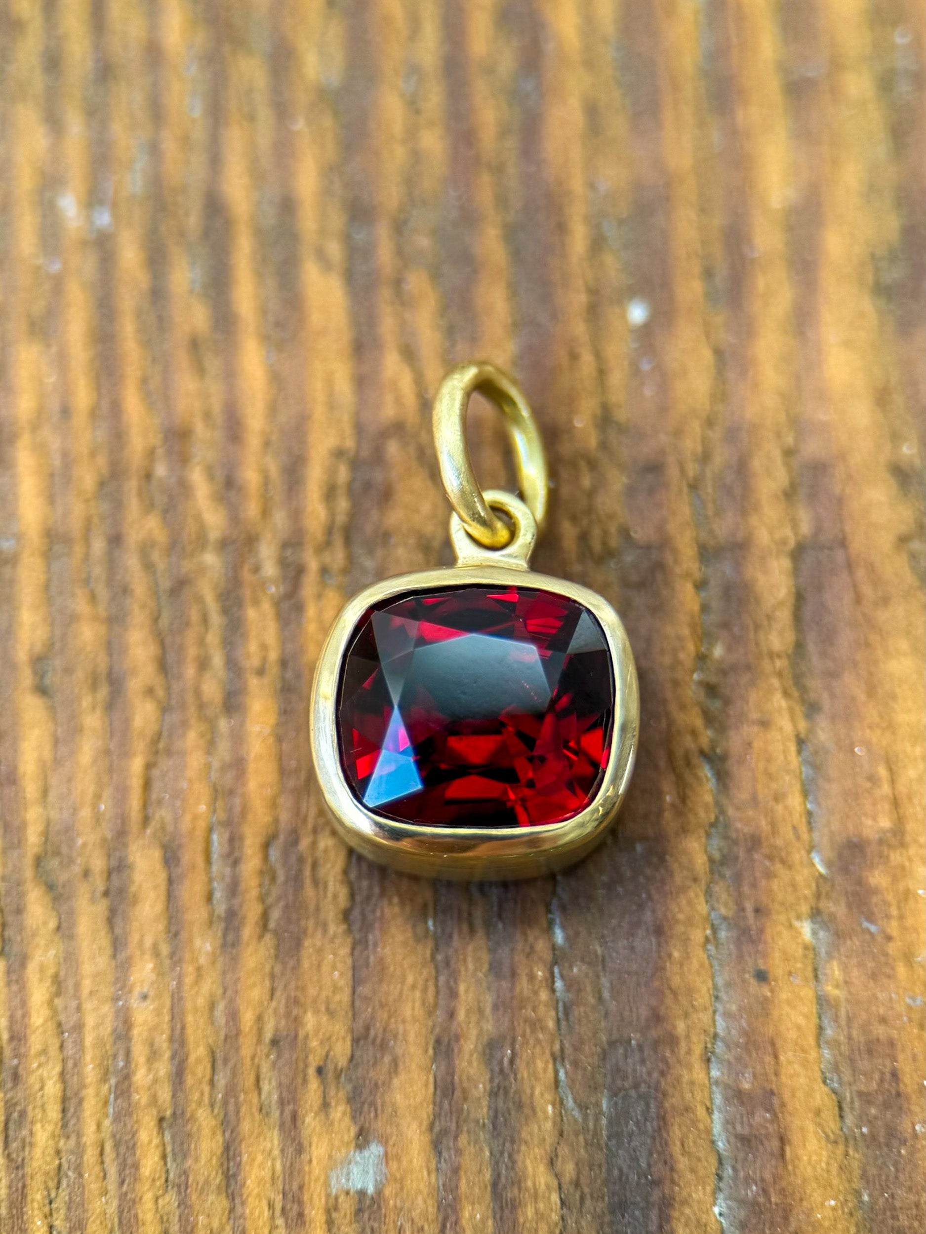 2.88 CT Cushion Cut Garnet