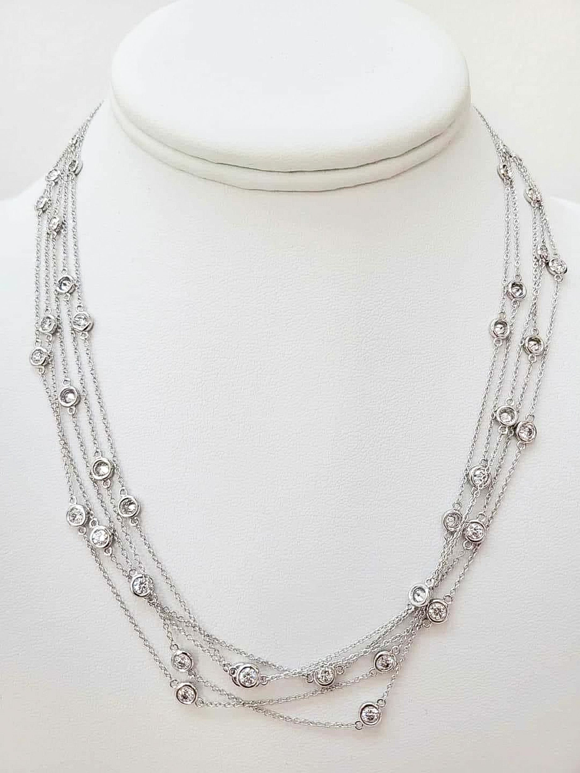 M & Co. Diamond Station Necklace