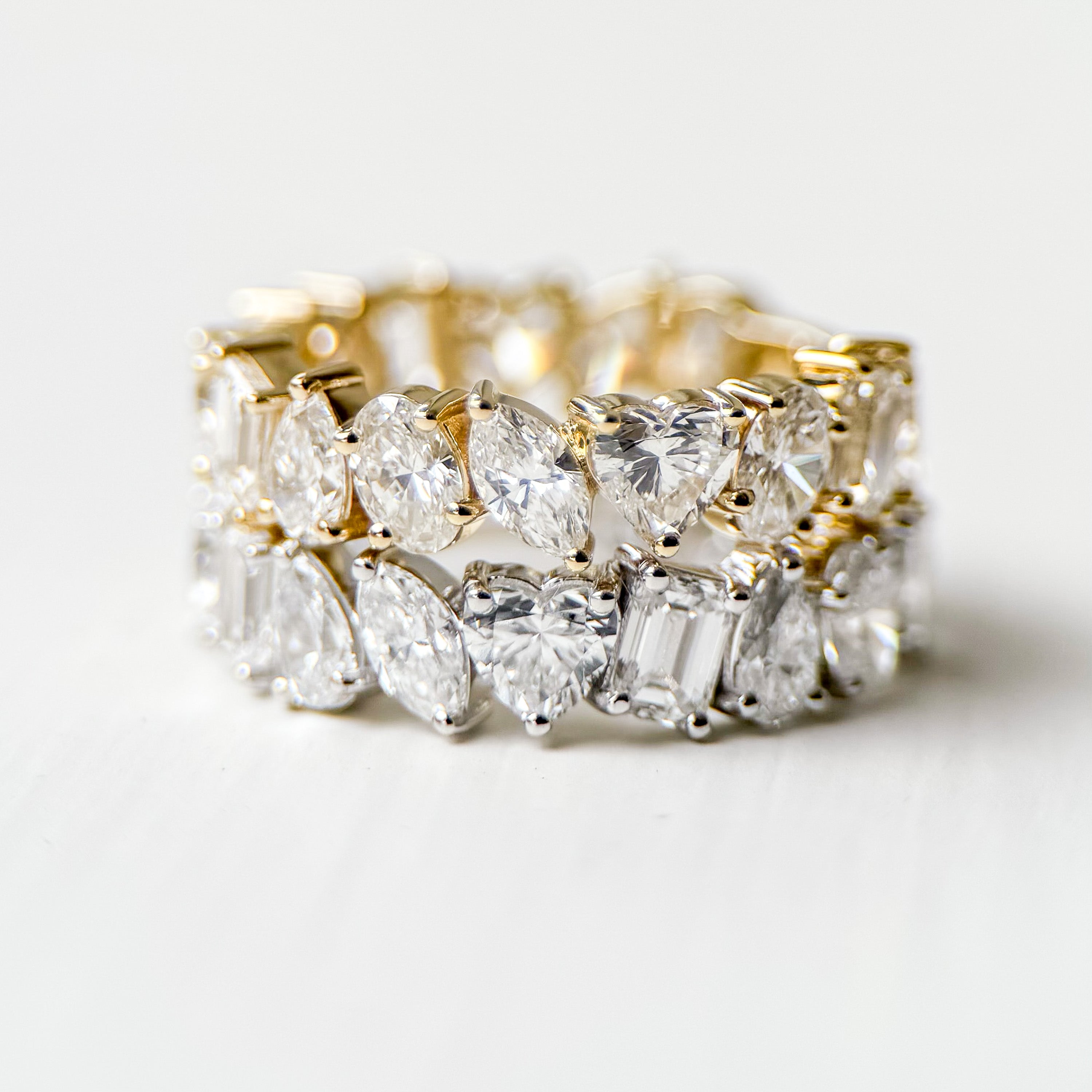 M & Co. Multi-Shape Lab Diamond Band Ring