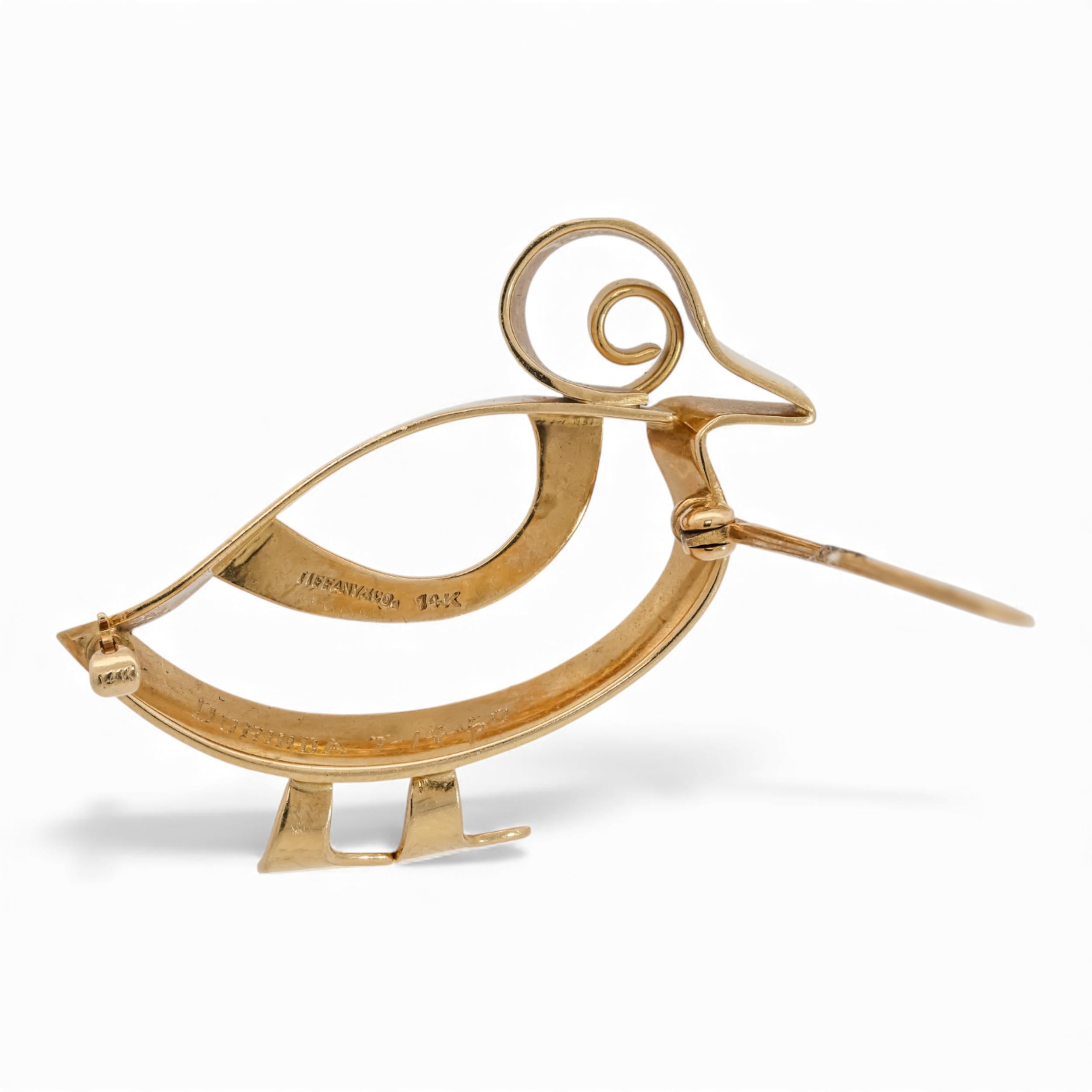 Tiffany & Co. Retro Duck Brooch